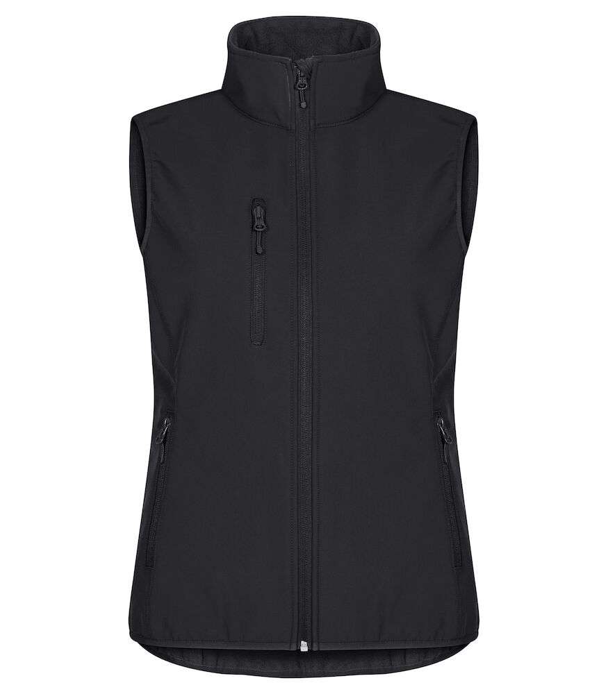 Classic Softshell Vest Dame Black