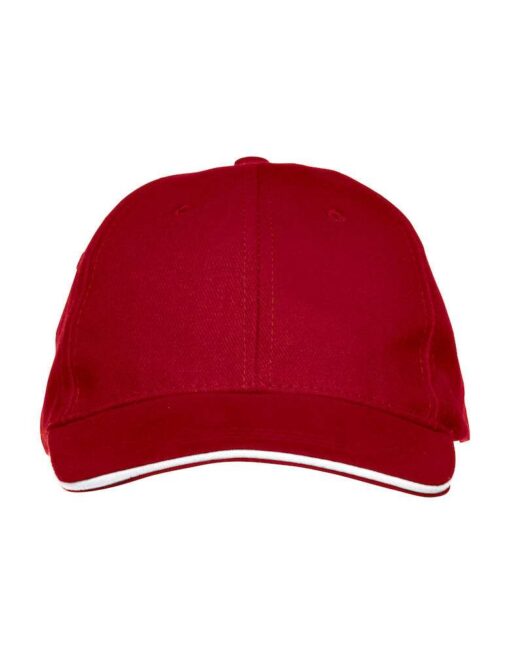 Caps Davis rød/hvit
