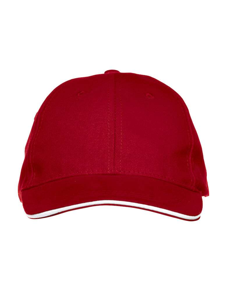 Caps Davis rød/hvit