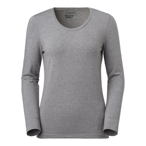Sandryds Lily Lds rn ls GOTS Grey Melange