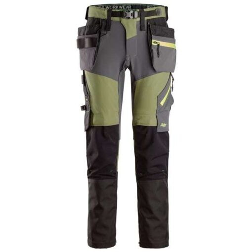 Snic FW SoftSh Str Trous+ HP khaki/mørkgrå