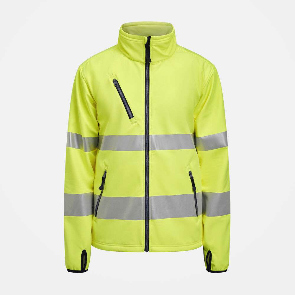 Jobman 1202 SOFTSHELLJAKKE GUL