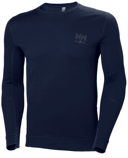 HH LIFA MERINO CREWNECK 590NAVY