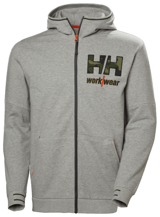HH KENSINGTON ZIP HOODIE 931GREYM