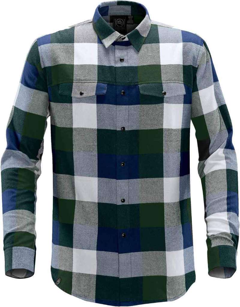 LOGAN SHIRT MARINE/GRØNN