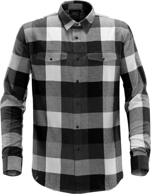 LOGAN SHIRT SORT/GRÅ