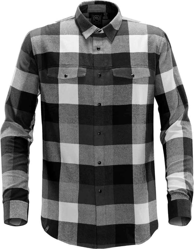 LOGAN SHIRT SORT/GRÅ