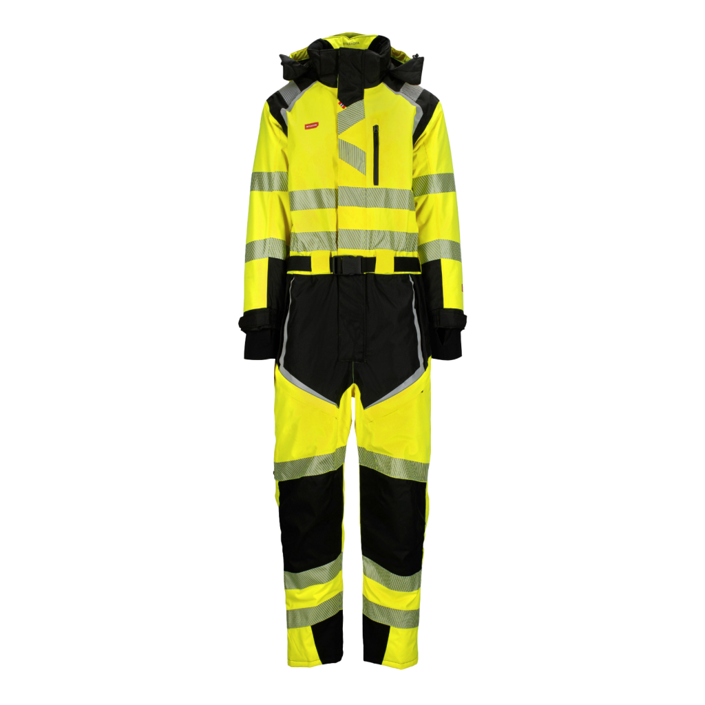 Strakofa Dovre Vinterdress fl gul/sort