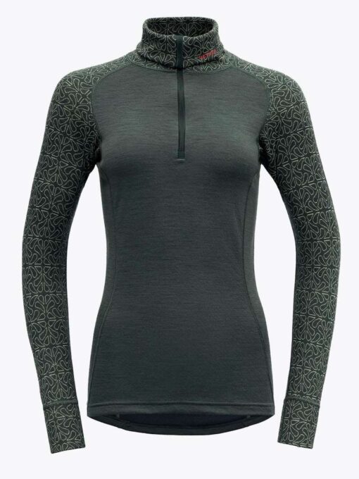 DEVOLD - DUO ACTIVE MERINO 205 Z.NECK WMN WOODS