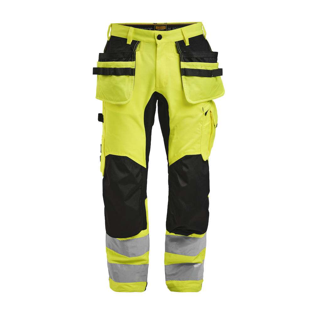 HV Håndverksbukse Stretchpanel Yellow/Black