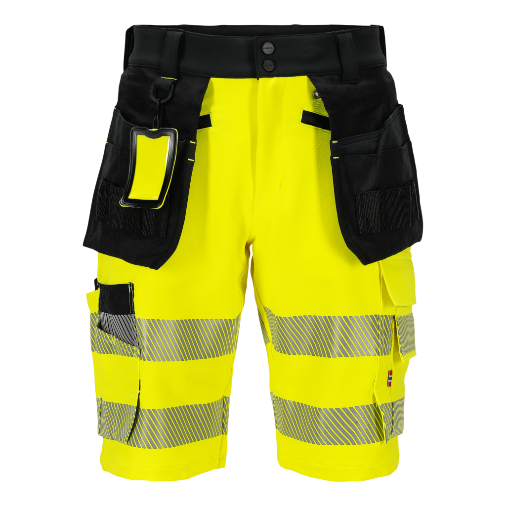 Dovre shorts gul m/avtagb vrktl stretch